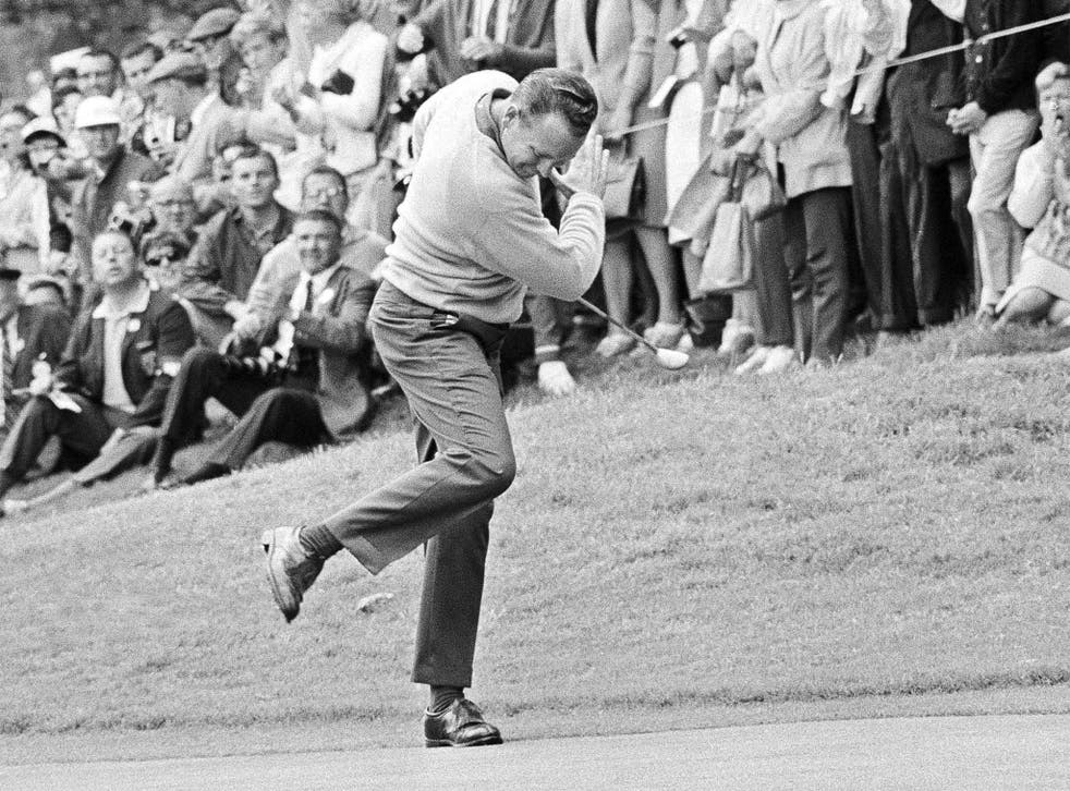 Casper on his way to victory in the 1966 US Open, one of the greatest comebacks in golfing history