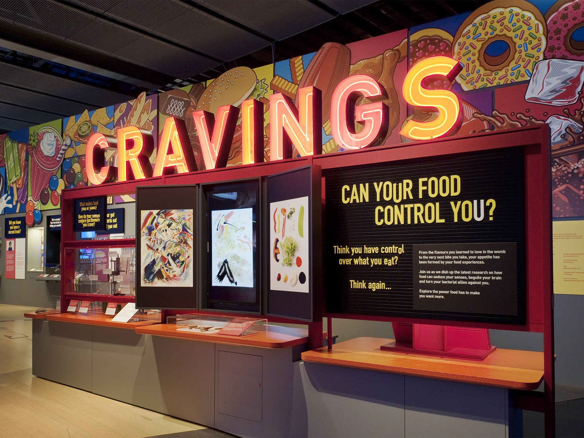 The exhibition explores how food affects your body, brain and eating habits