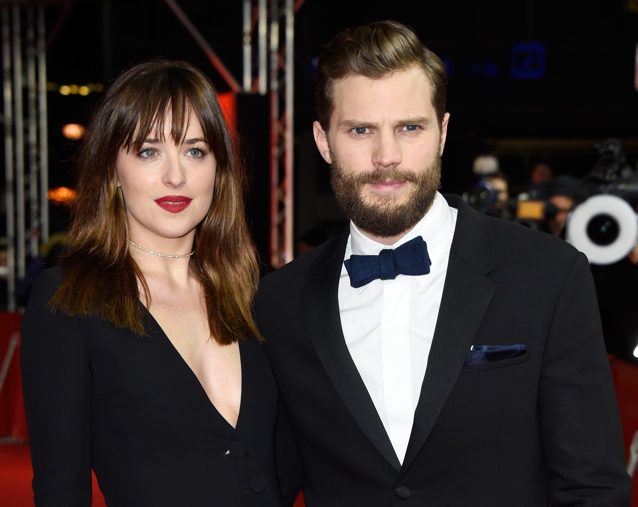 See the 50 Shades of Grey red carpet