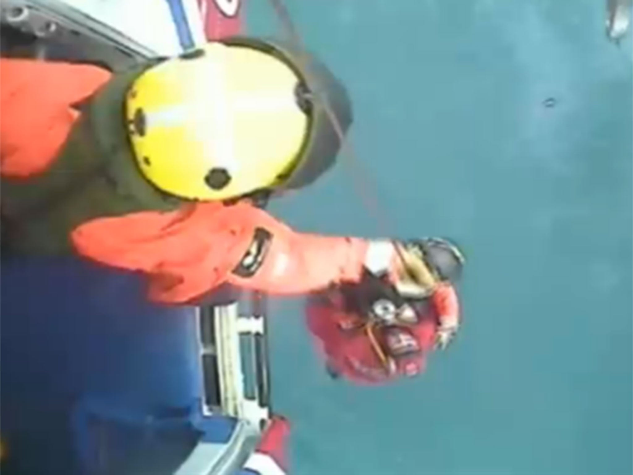 11 of the 22 crew members were winched to safety by Greek Air Force helicopter