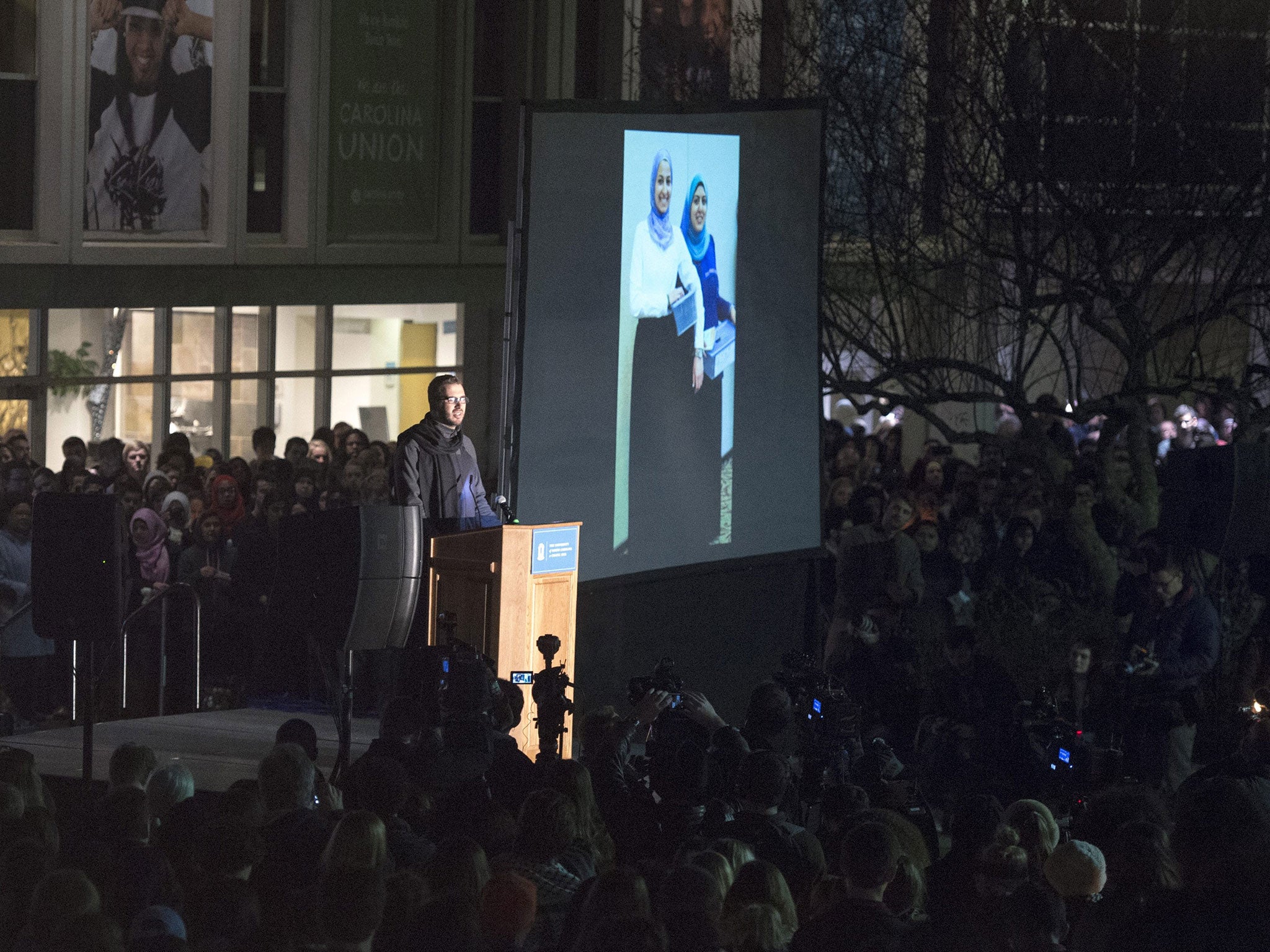 The vigil included tributes from family and friends of the victims