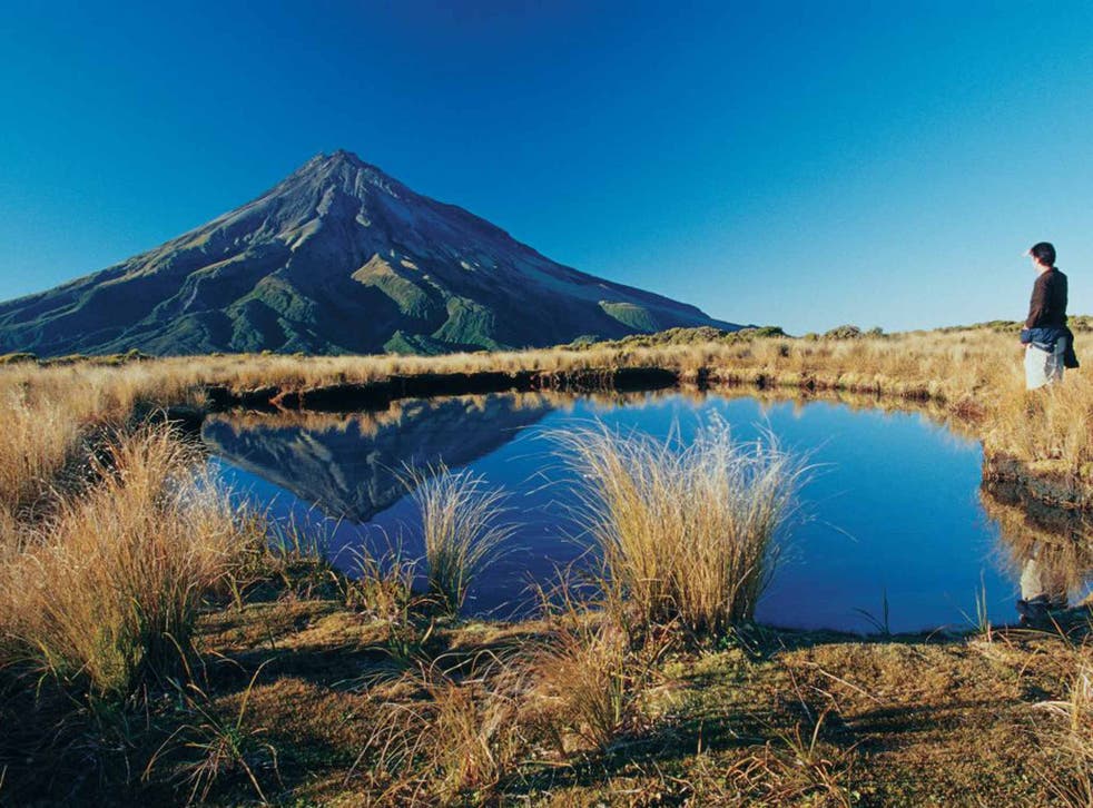 An emerging volcano trekking alternative is the Pouakai Crossing. Passing across the face of the arresting Mt Taranaki, the 19km trek finishes with waterfalls, lakes and ancient forest.