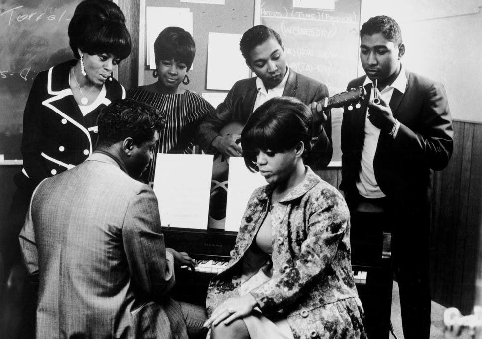 Supreme team: Holland-Dozier-Holland with Diana Ross and the Supremes in a rehearsal room in Motown's Hitsville USA building in Detroit