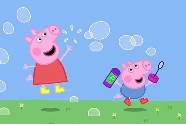 Thank me for ‘Molly’s Game’! Peppa Pig and brother George 