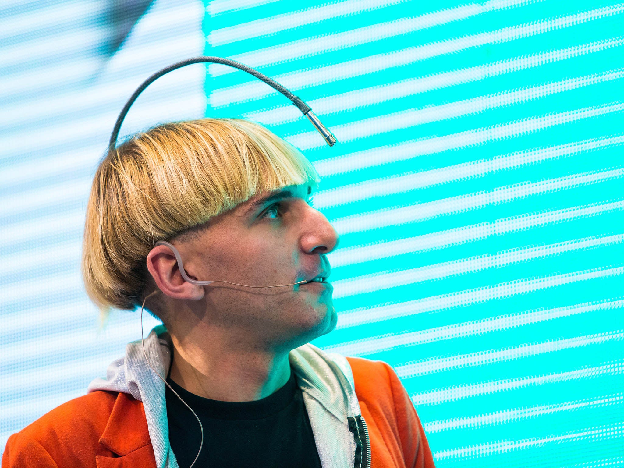 Are we are the messed-up, conflicted product of asynchronous development? Northern Ireland-born contemporary artist 'Cyborg' Neil Harbisson presents his lecture 'hear colors'