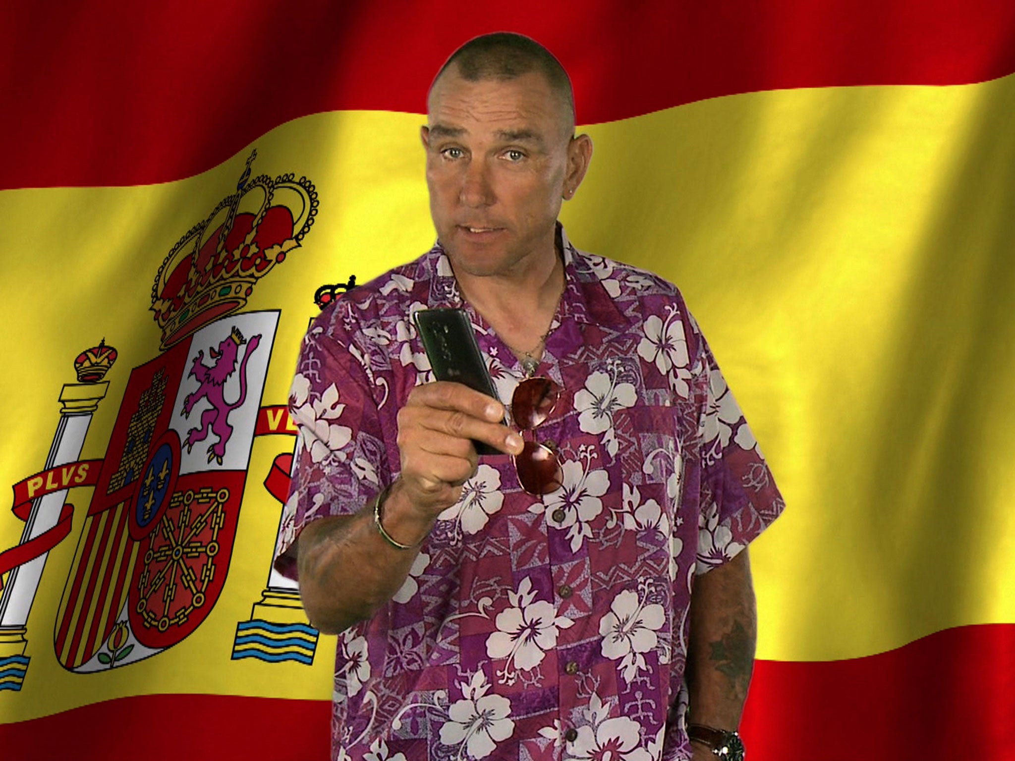 Vinnie Jones helping to prepare Brits ahead of their holidays in Spain this summer