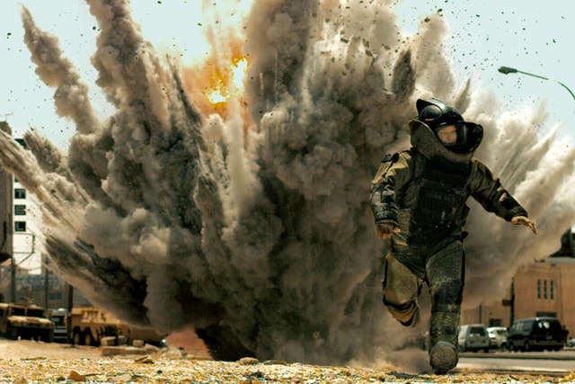 Jeremy Renner is shown in a scene from, "The Hurt Locker." 
