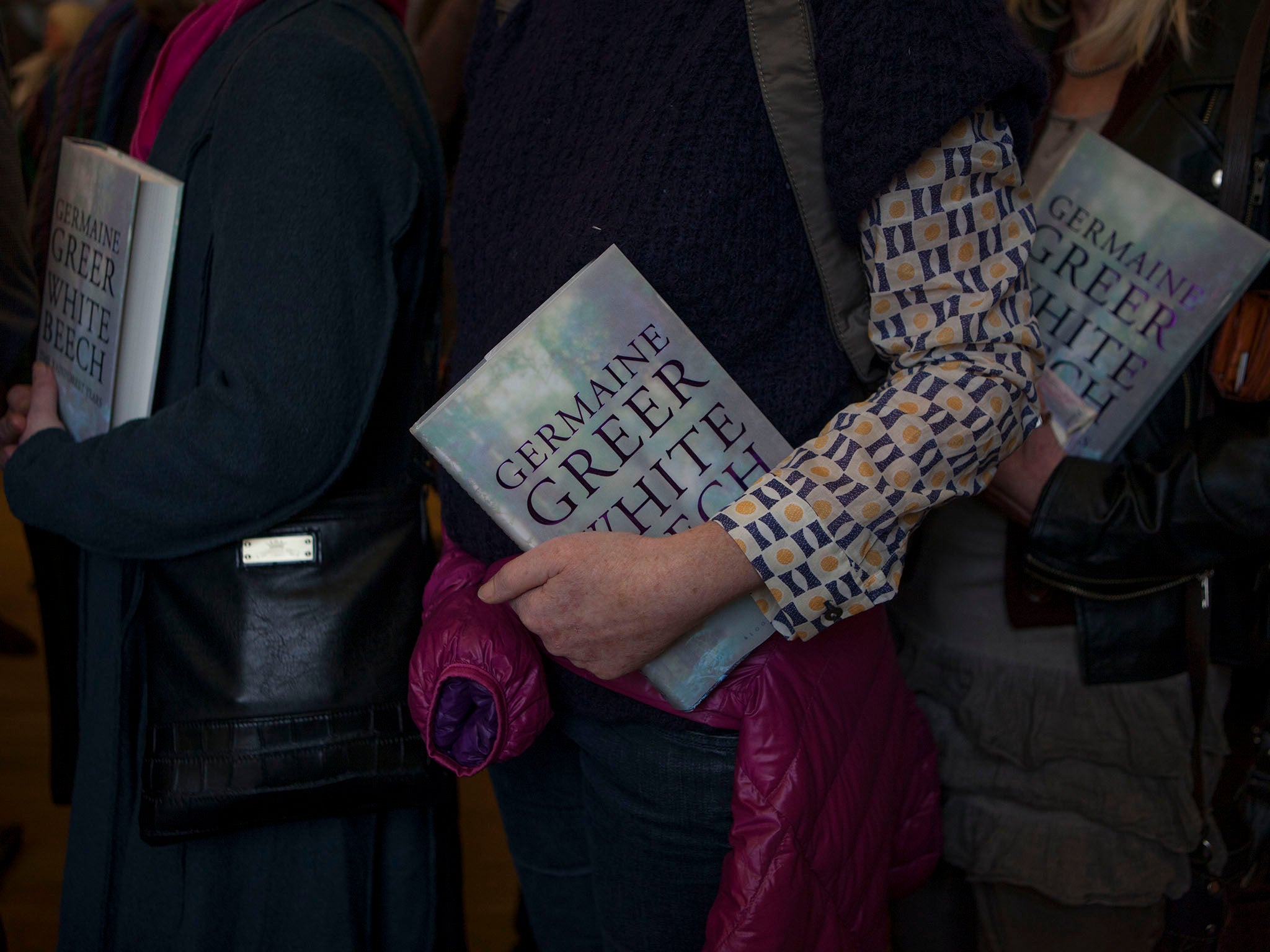 People wait for book signing at the Bath Literary (Tom Pilston)