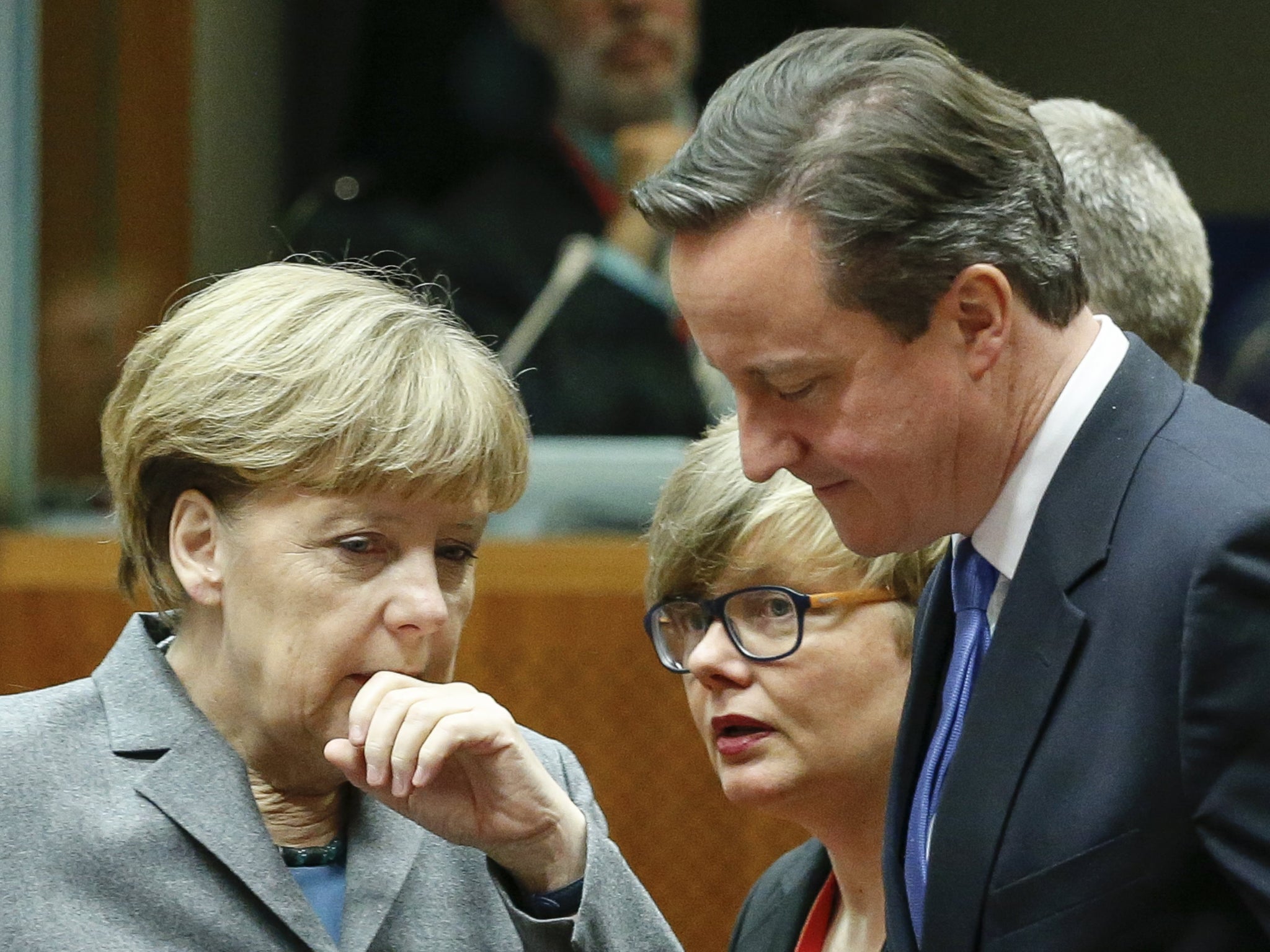 David Cameron and Angela Merkel's meeting of minds at the EU summit in Brussels