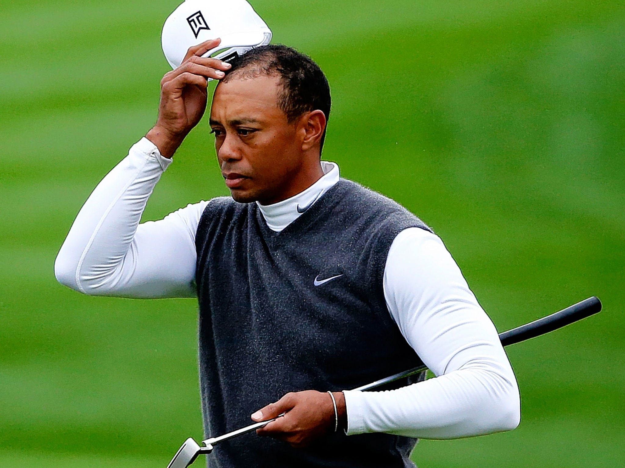 Tiger Woods is left scratching his head at last month’s Phoenix Open, where he shot an 82 – the worst round of his career