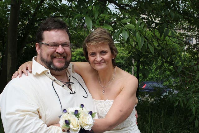 Ray and Patti Penn, who married in June 2013, were helped by Christians Against Poverty, a debt charity