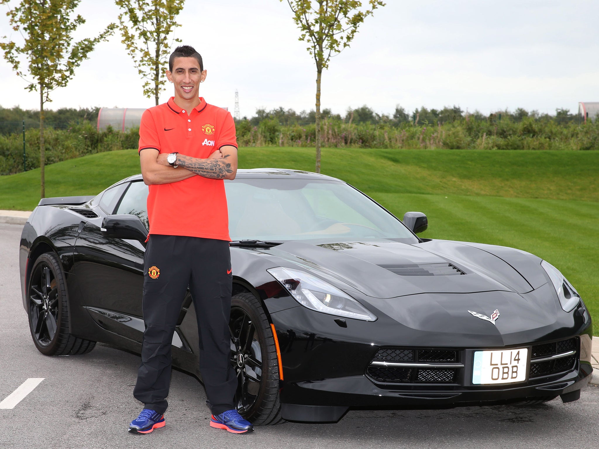 From a poor childhood in Argentina, Angel Di Maria has earned his Chevrolet and his Manchester United shirt