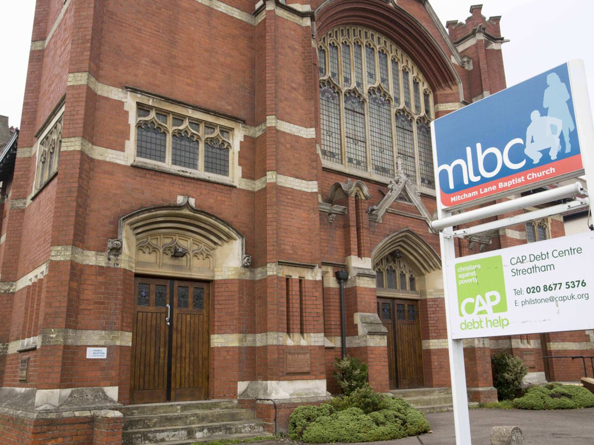 The kitchen from where the sisters cook is attached to Mitcham Lane Baptist Church