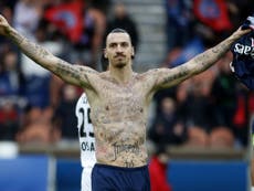 Zlatan Ibrahimovic: PSG striker reveals 50 new 'tattoos' in goal