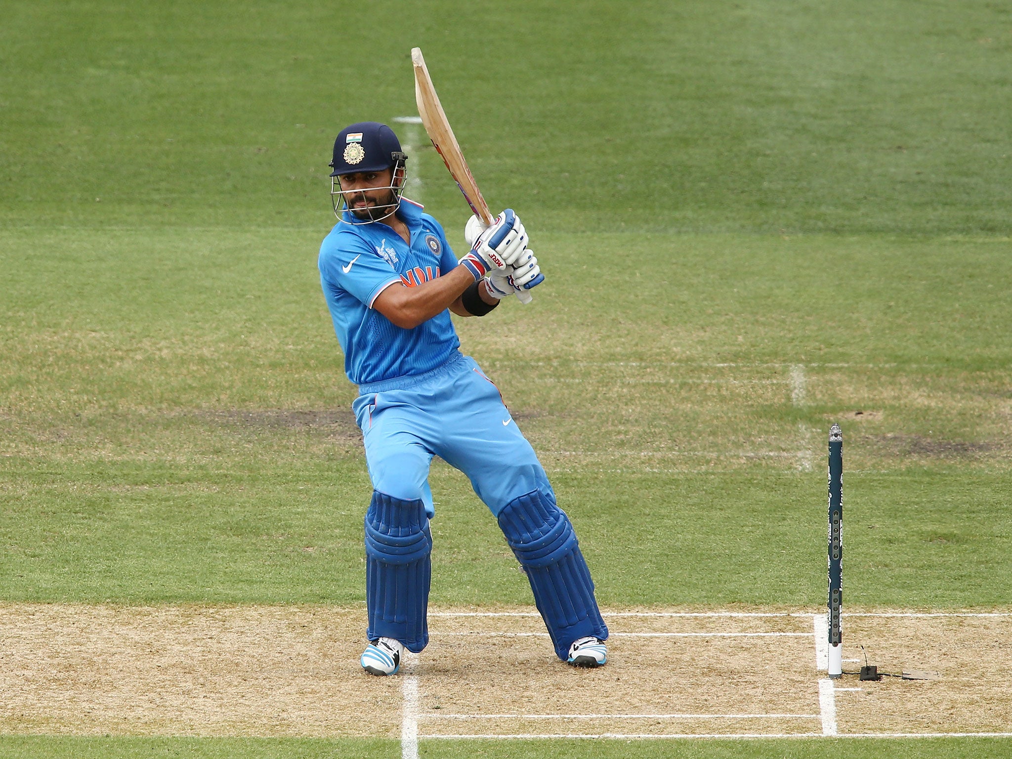 Kohli's superb century helped India to a total of 300