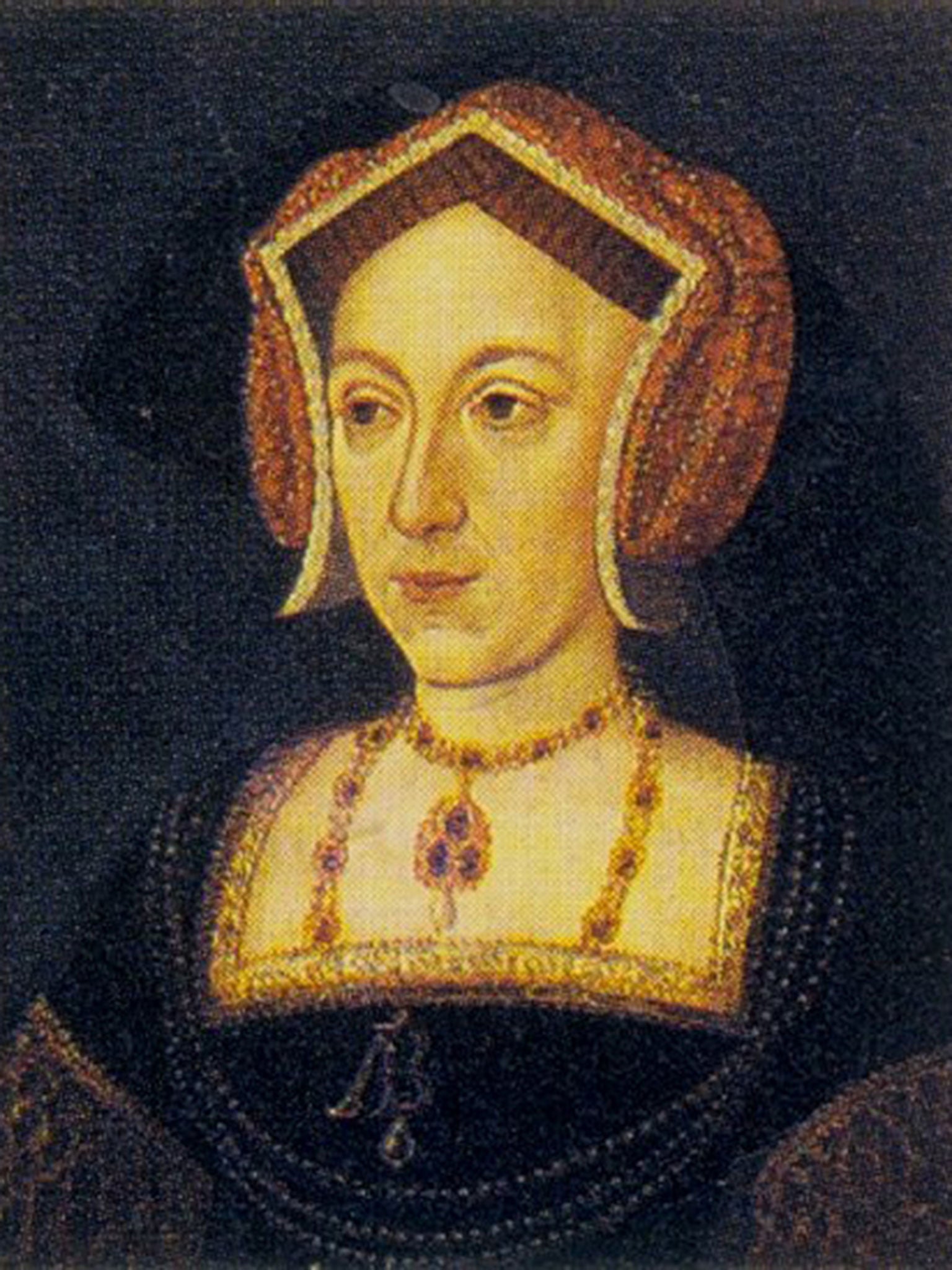 The portrait was compared to the image of Anne Boleyn on a medal at the British Museum