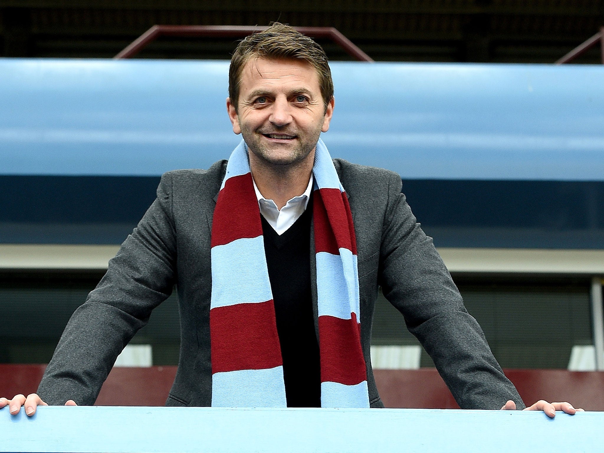 Tim Sherwood is unveiled as the new Aston Villa manager