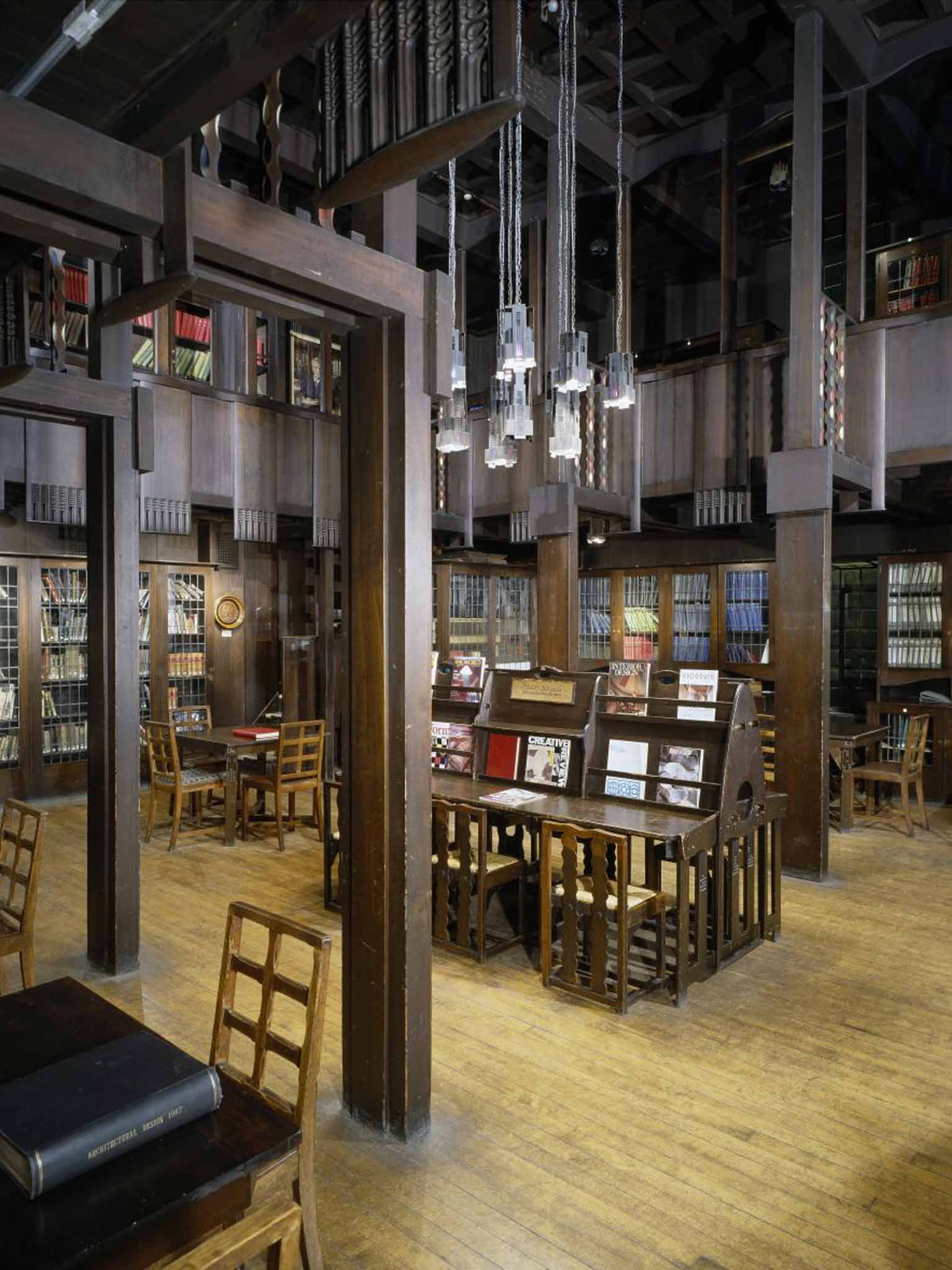 The Library at the Glasgow School of Art, before the fire