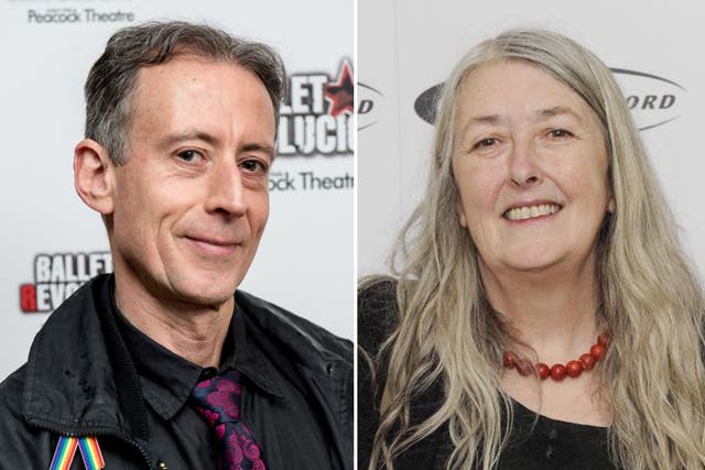Classics professor Mary Beard, right, said she had not ‘signed up to an attack on the trans community’ 