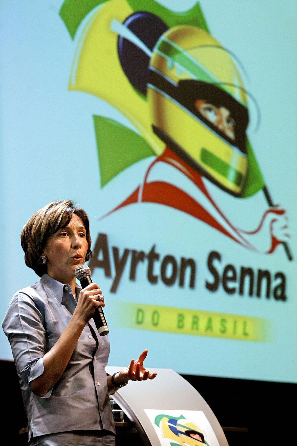 Viviane Senna sister of Senna, and president of the Ayrton Senna Foundation