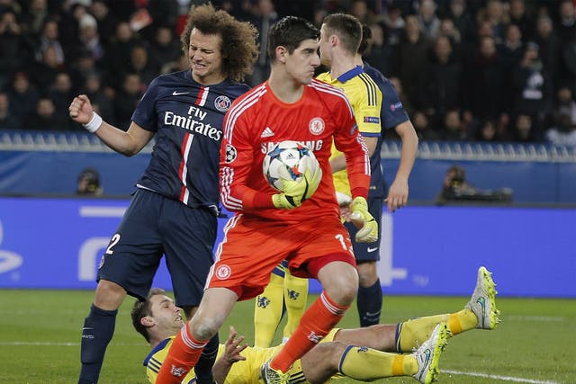Thibaut Courtois' performance was hailed by manager Jose Mourinho and opposing striker Zlatan Ibrahimovic