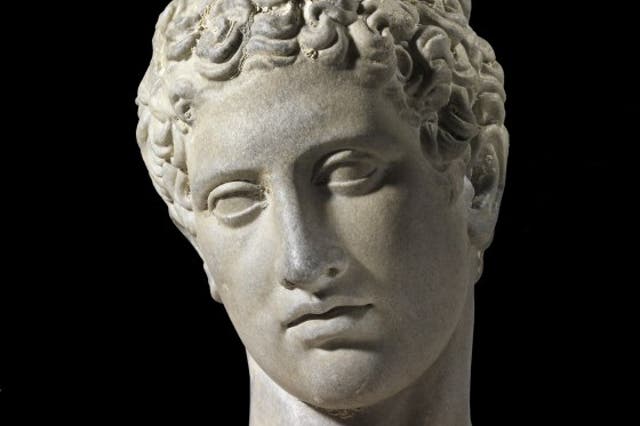 Belfer Collection, Marble head of a youth, after a Polycletus Greek original of the 5th century BCE, Roman period, 1st century