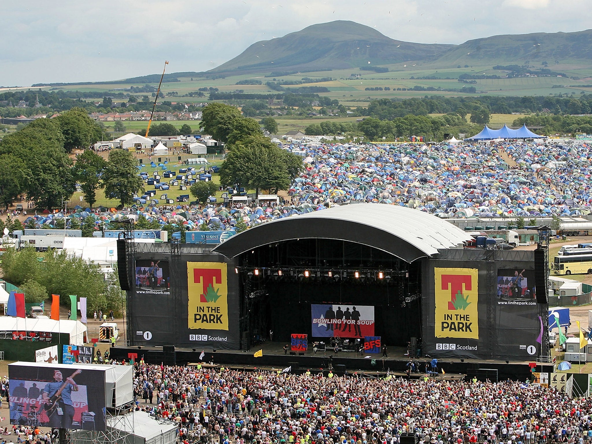 T in the Park was previously held at Balado airfield in Kinross (Getty)