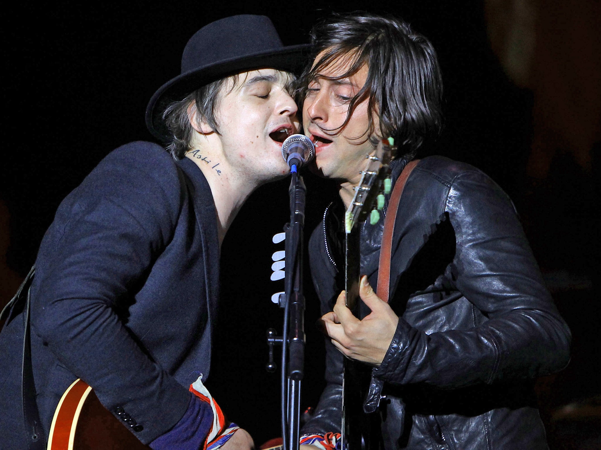 The Libertines are not currently on the Glastonbury line-up but may be making an appearance on Friday evening