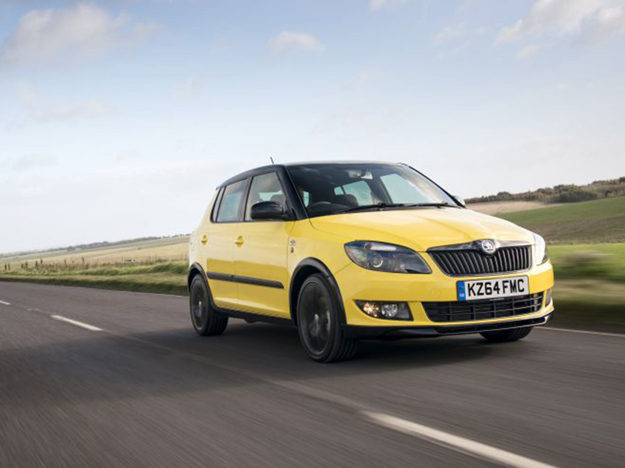 The Skoda Fabia has a top speed of 113mph