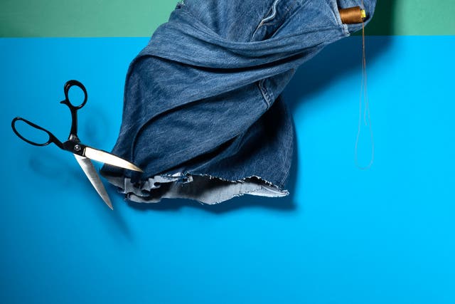 Heritage Tailors' Shears, £22, by johnlewis.com; Skirt custom-made by Stephanie Tschirsky at the Royal College of Art