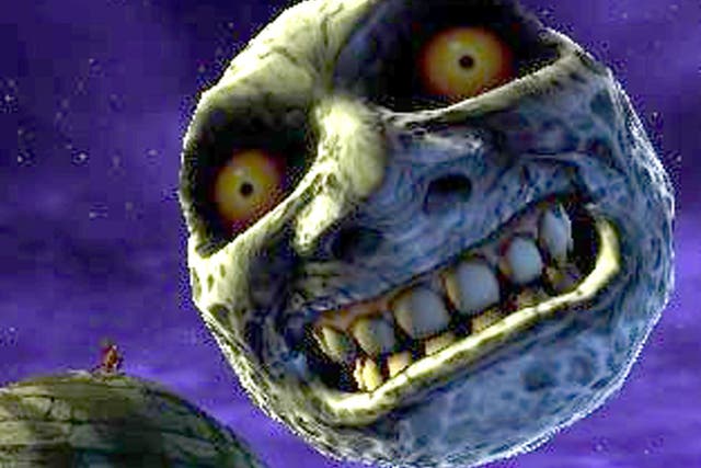 The Legend of Zelda: Majora's Mask finds the elf-like Link attempting to save the world from a plummeting moon