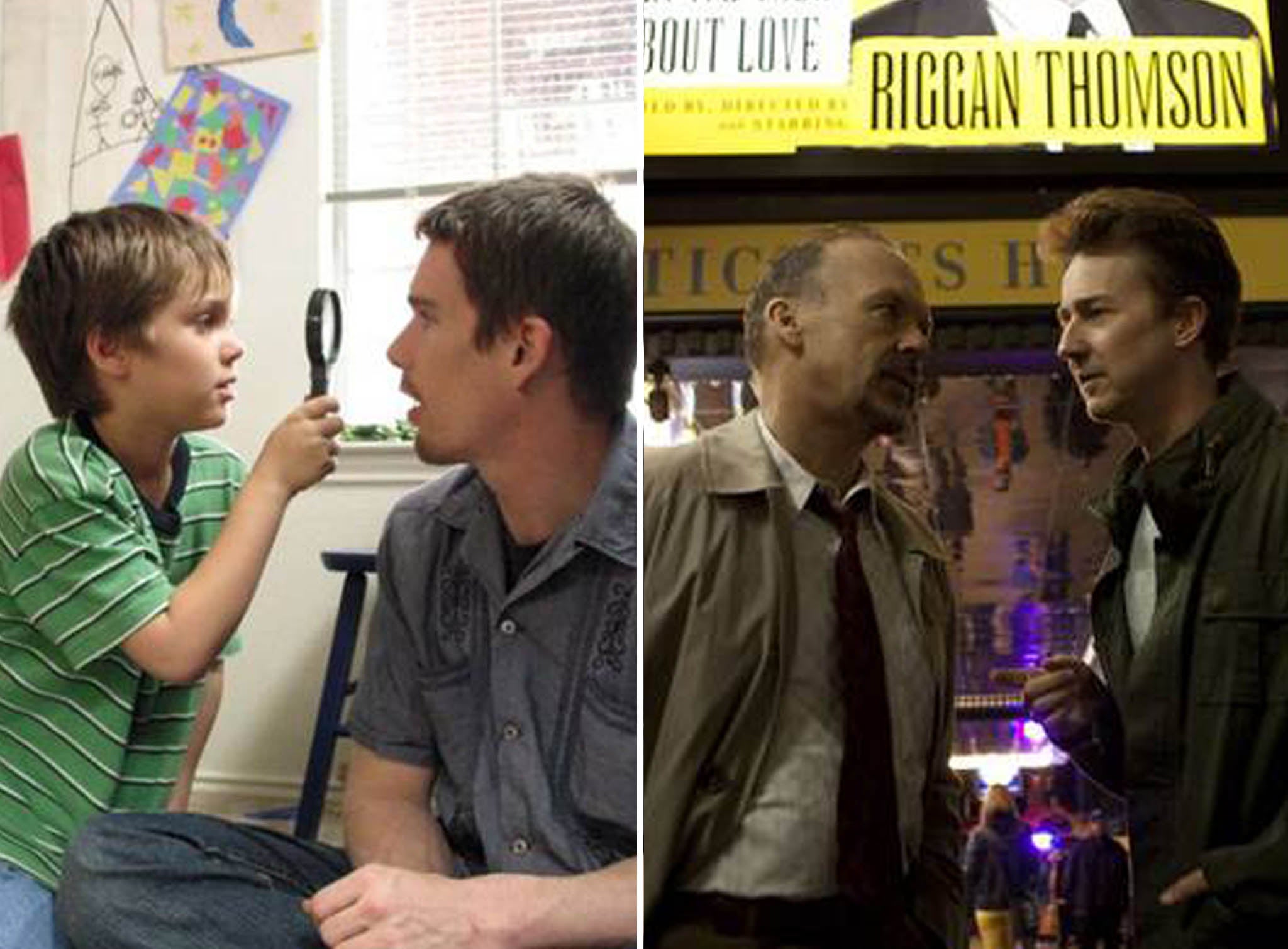 The Oscars race for Best Picture will be the battle between Boyhood and Birdman