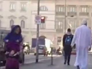 Islam in Italy: Muslim with traditional clothes and Koran insulted and ...