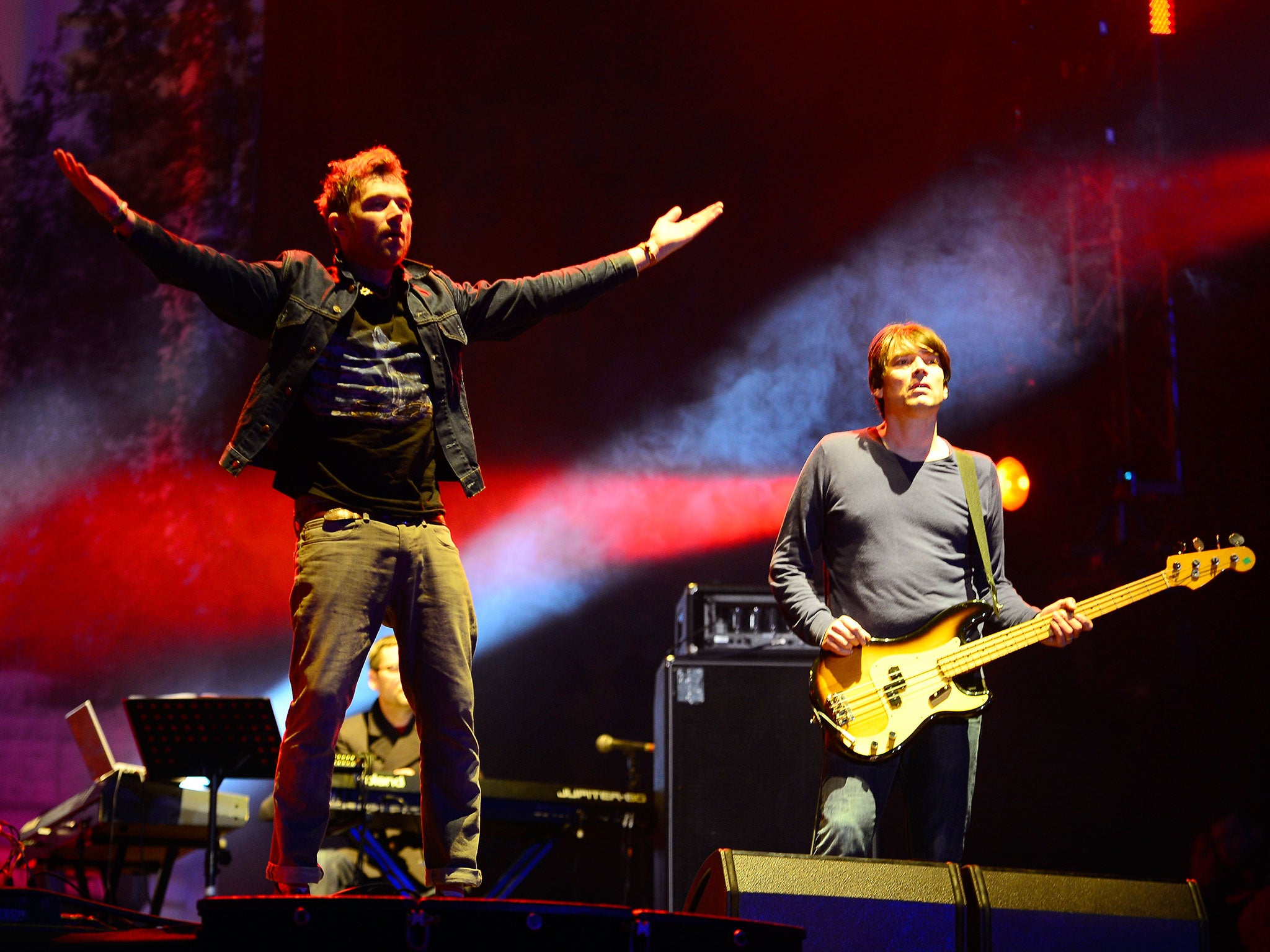 British band Blur perform live in 2013
