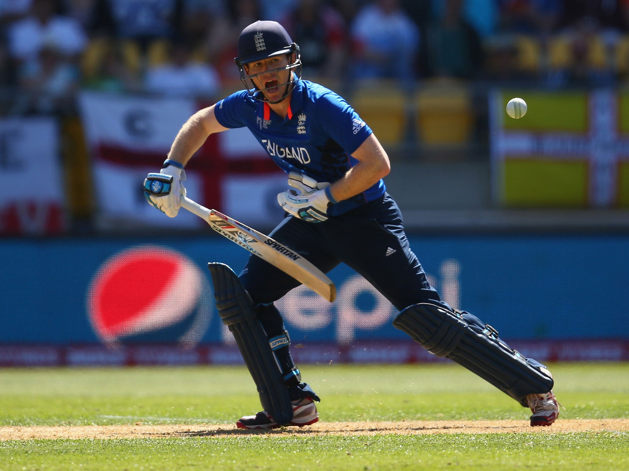 Eoin Morgan hit 17 off 49 balls