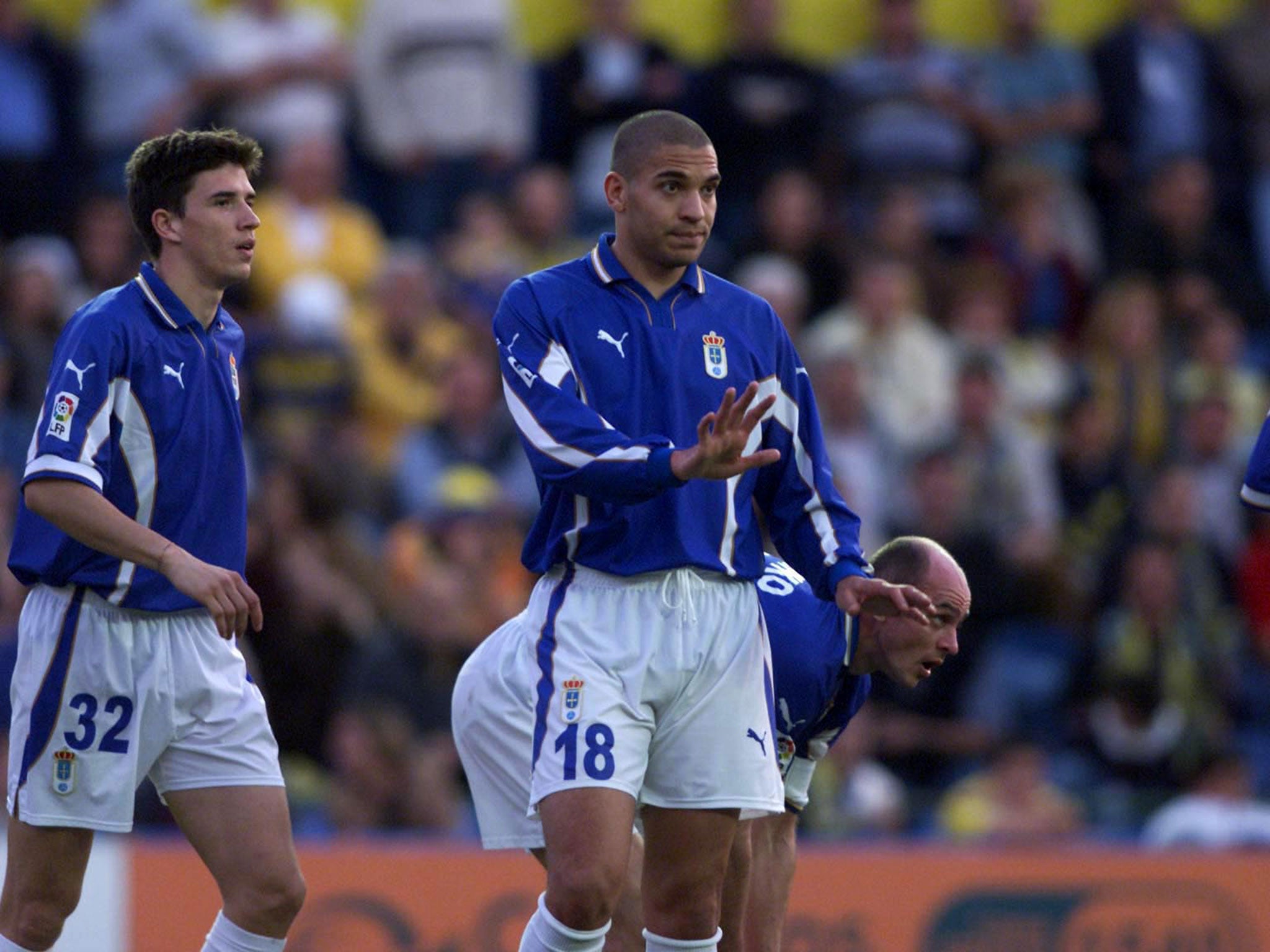 Stan Collymore in action for Oviedo before his retirement in 2001