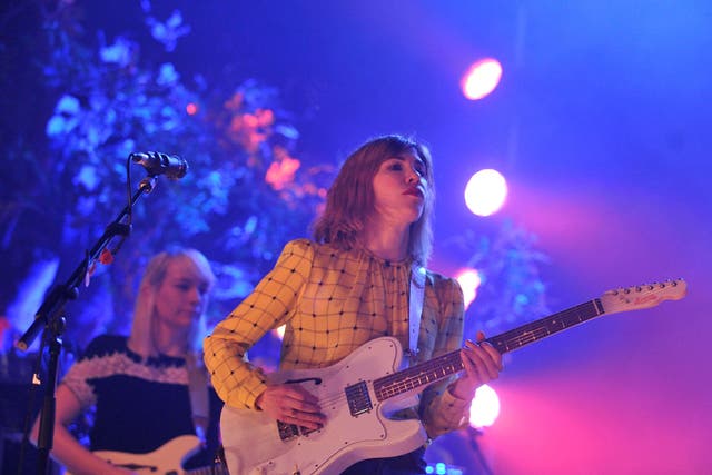 Sleater Kinney perform at the 6 Music Festival at the O2 Academy, Newcastle