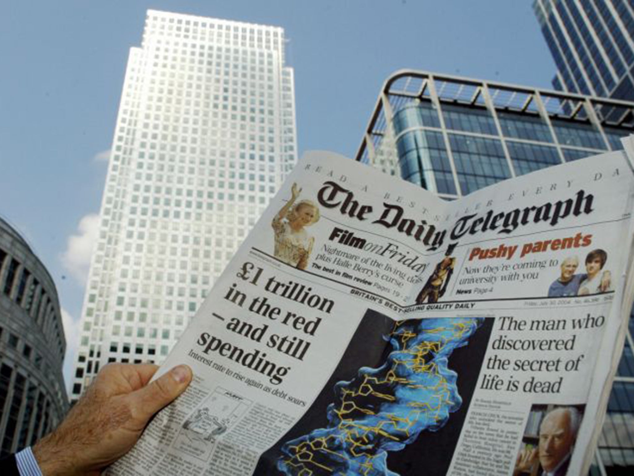 The Daily Telegraph is accused by staff of downplaying HSBC stories