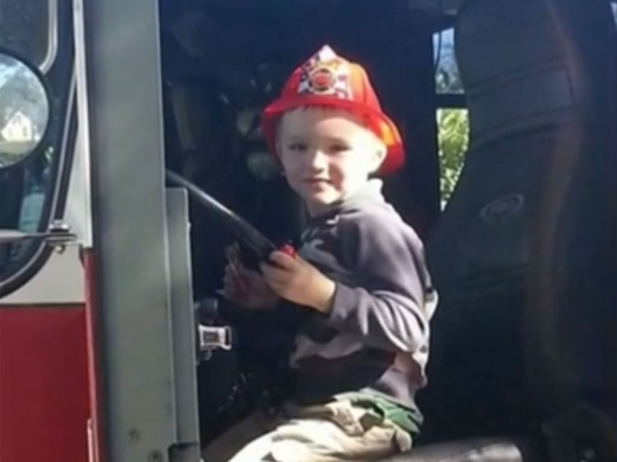 Images posted to Facebook showed Glenn celebrating his birthday with the police and fire service