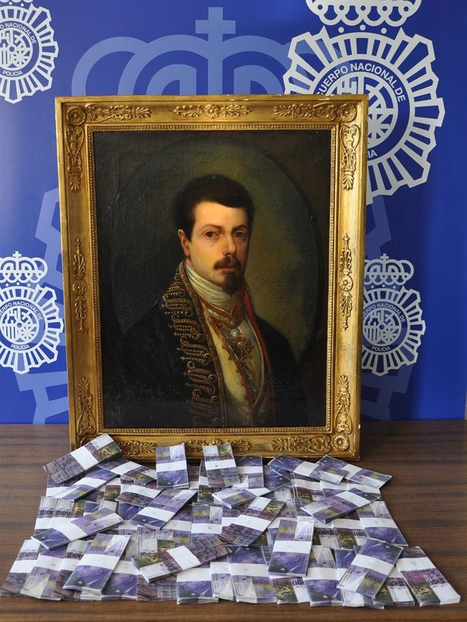 The painting and the ‘loot’: 1.7m counterfeit Swiss Francs
