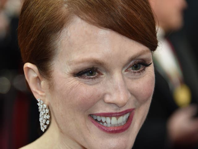 Actress Julianne Moore attends the 87th Annual Academy Awards at the Hollywood & Highland Center 