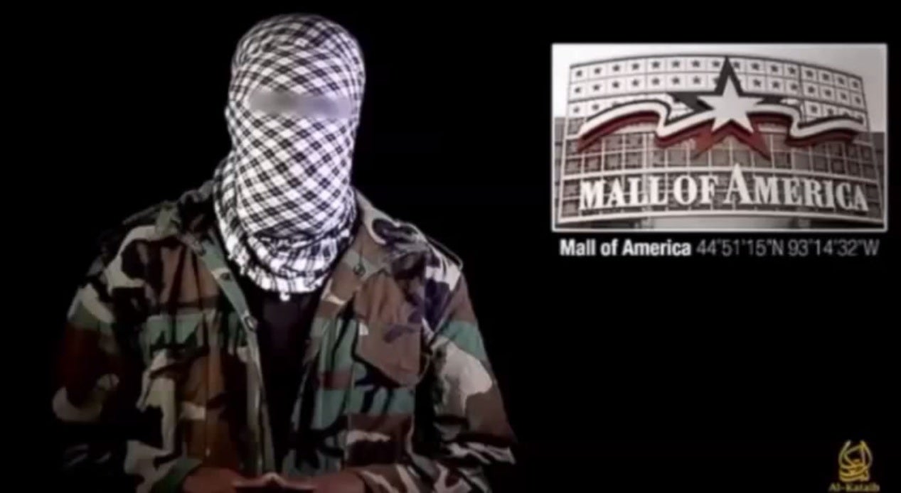 The video threatens an attack on the Mall of America, on the US's largest malls