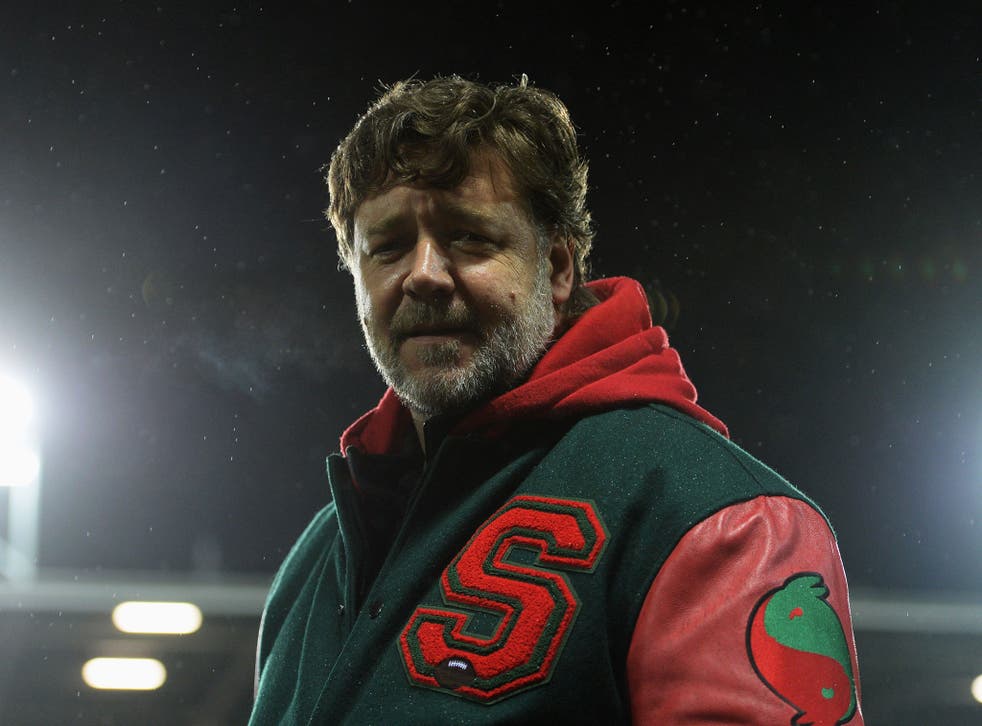 Actor and South Sydney Rabbitohs co-owner Russell Crowe