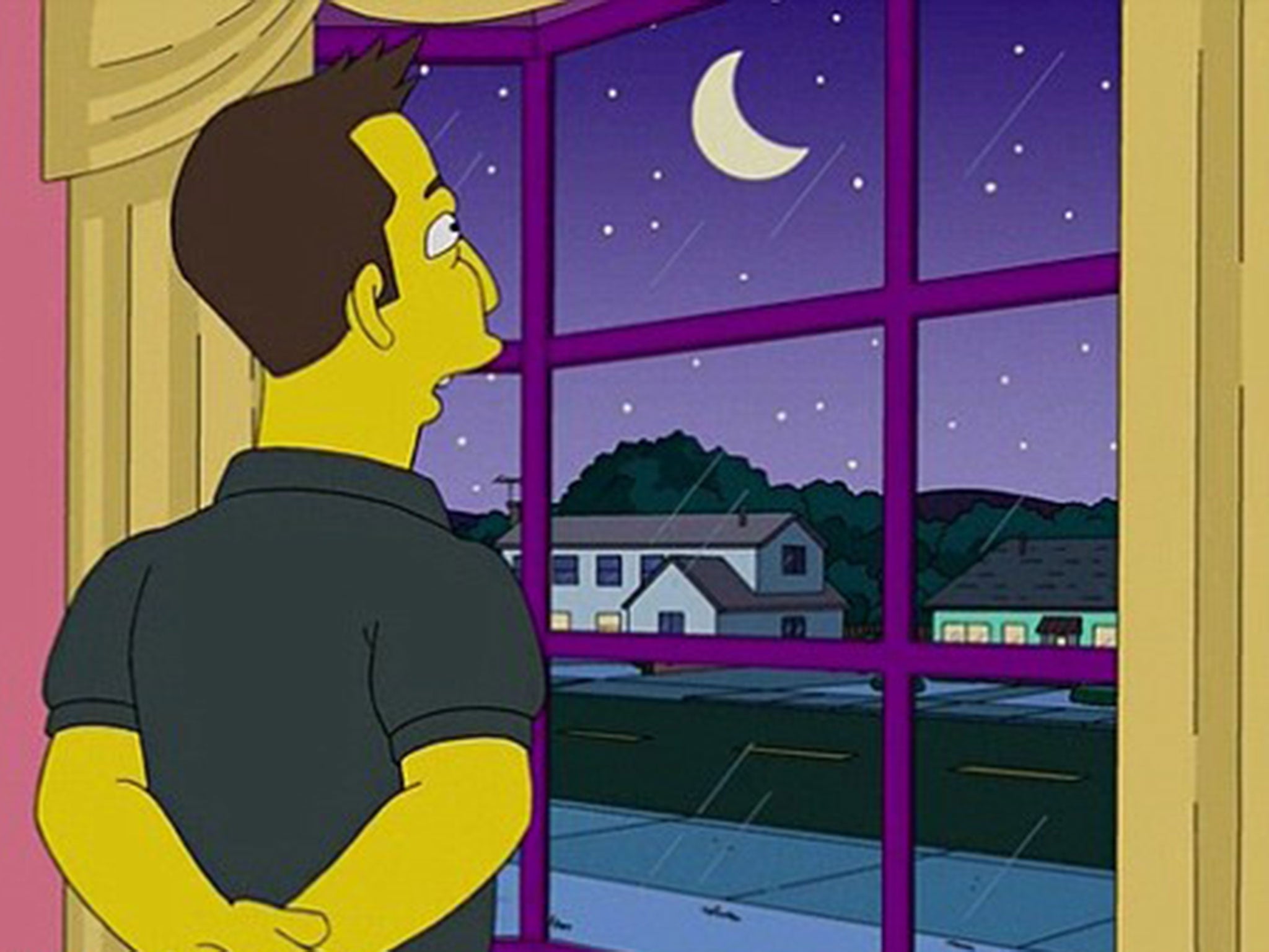 Elon Musk looks at the moon on The Simpsons - it could hold the clue to a new revelation