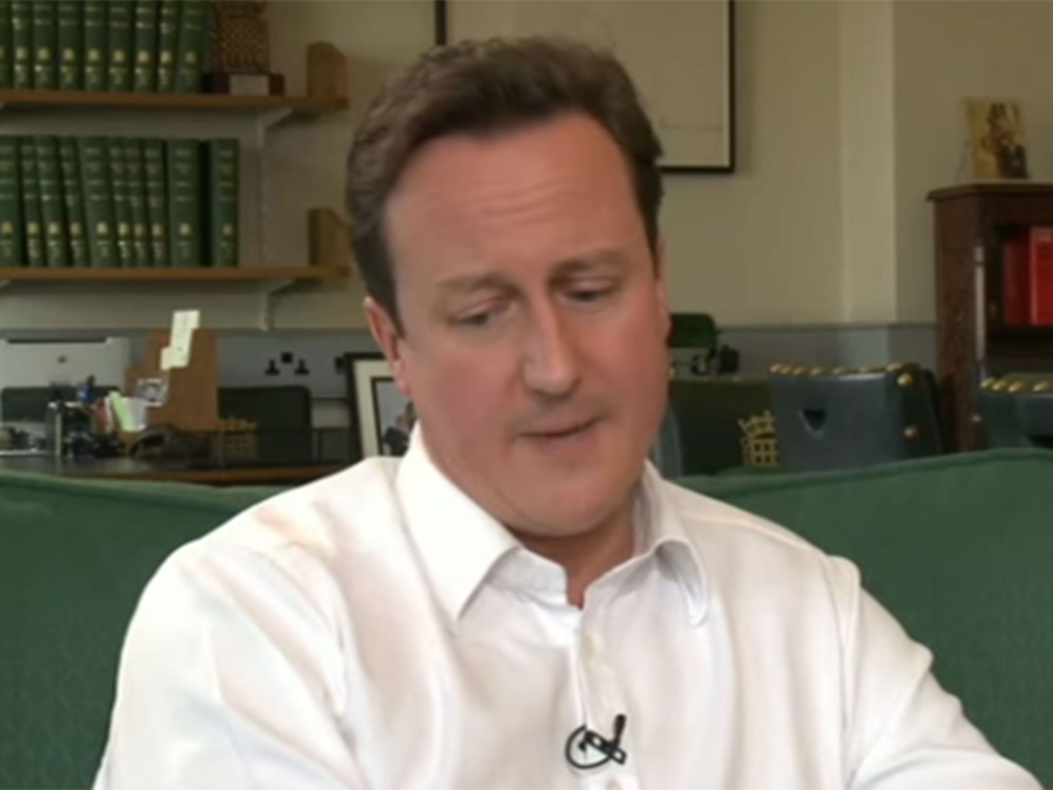 David Cameron was made to squirm when he was grilled by the Gay Times on his MEPs' voting records
