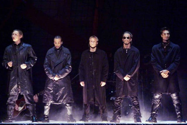 The Backstreet Boys in their prime at the 1999 MTV Video Music Awards