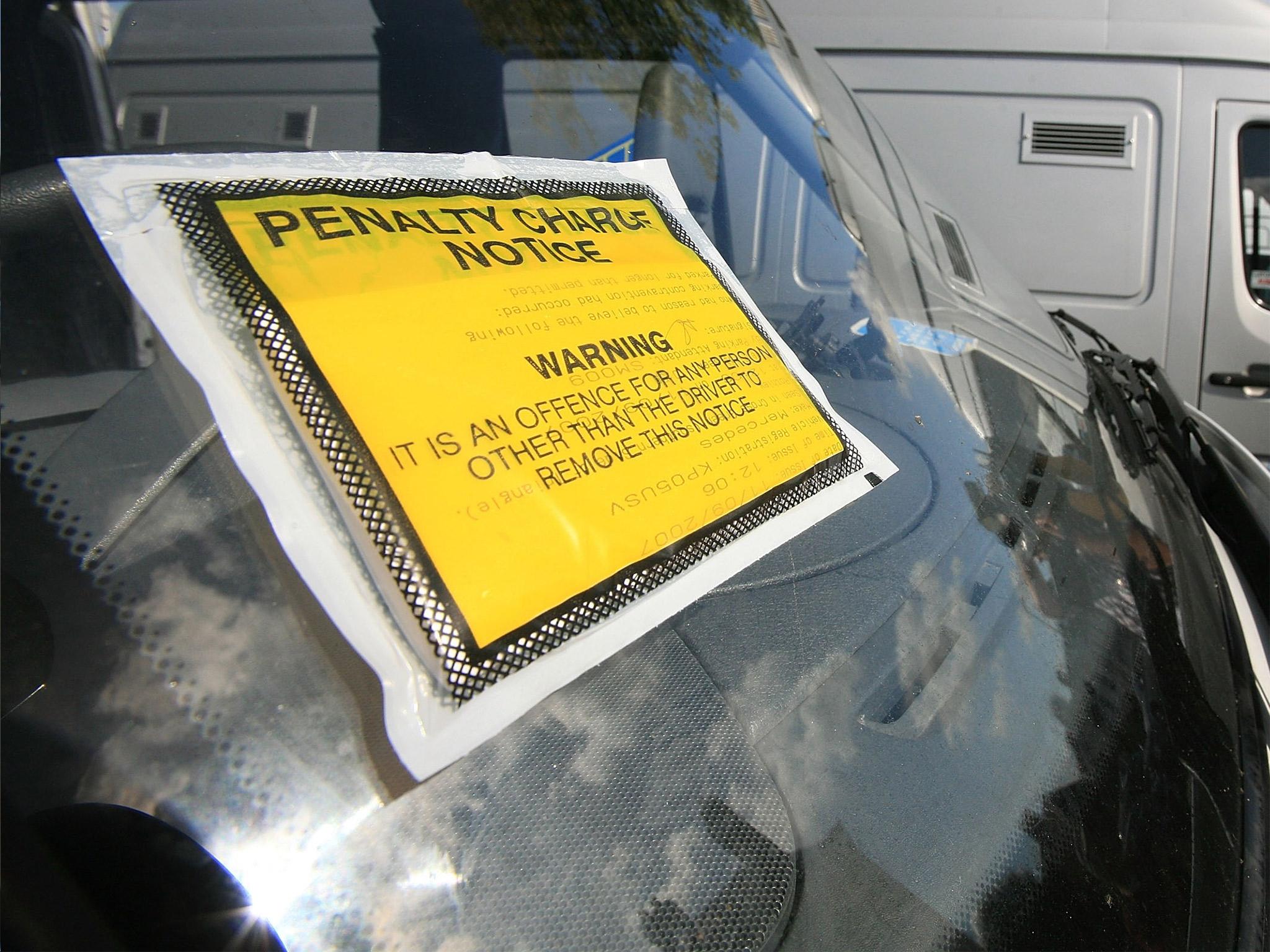 Figures showed councils in England generated £667 million in parking fines last year