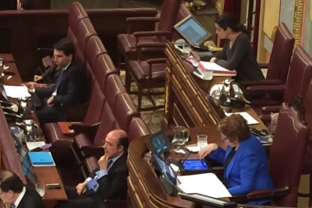 Spanish deputy speaker Celia Villalobos was playing Candy Crush during a state of the nation debate 