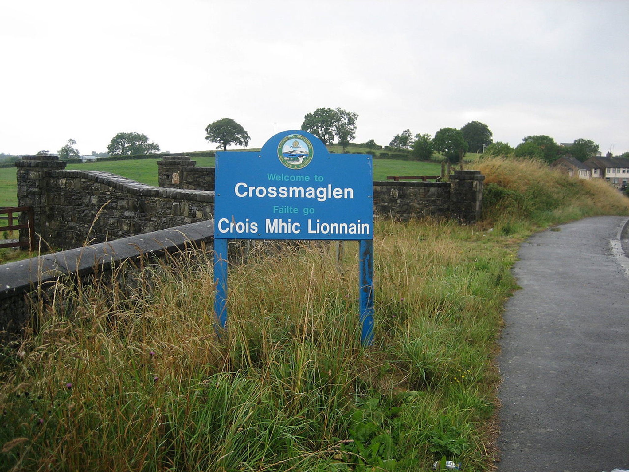 Crossmaglen, South Armargh, where an explosion has injured a man