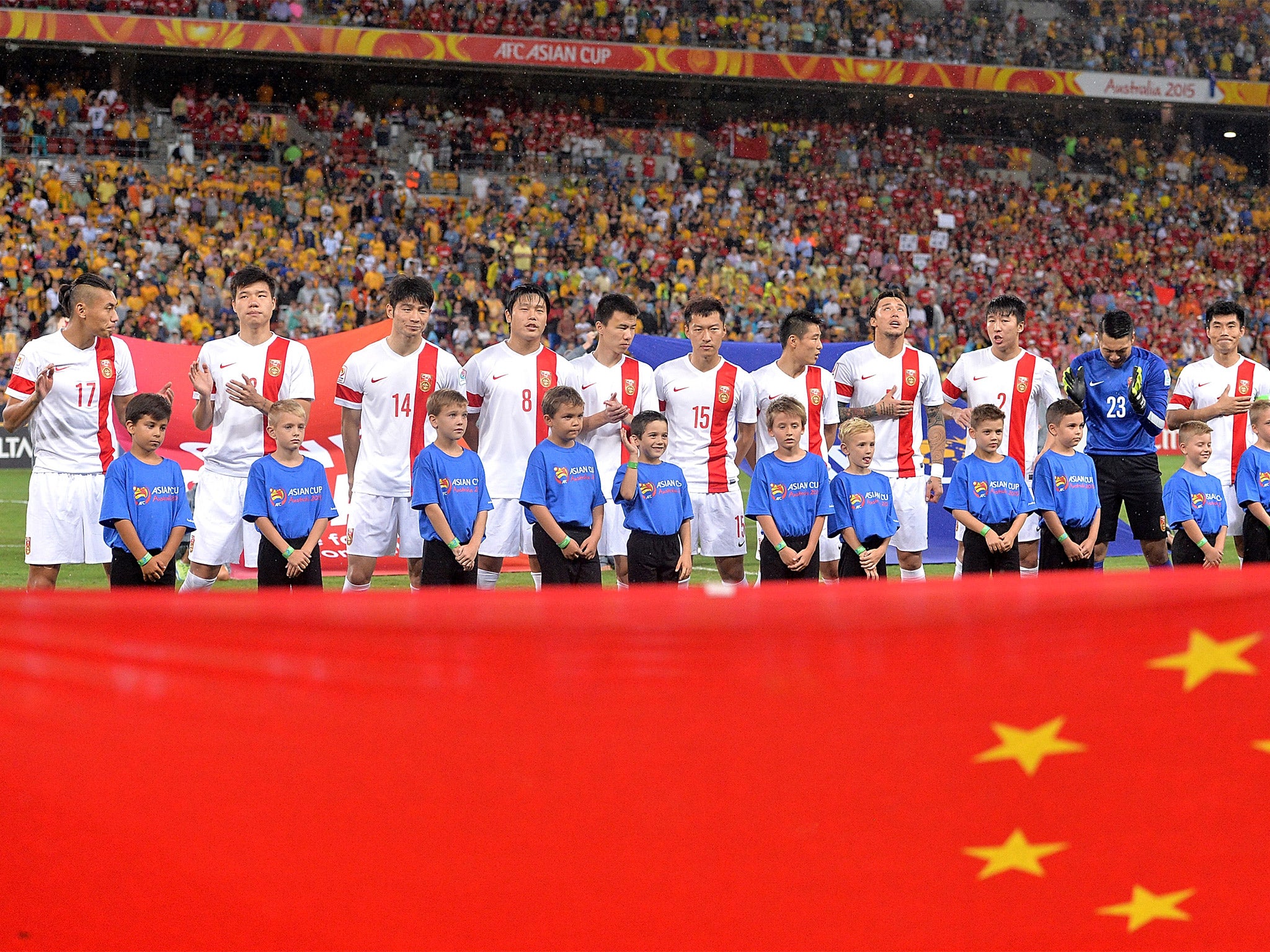 The Chinese men’s team played in the Asian Cup in Australia last month (Getty)